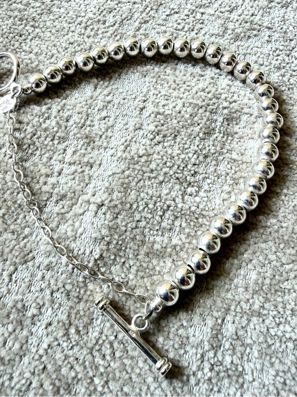 Silpada Sterling Silver Ball Bead Bracelet - Picture 8 of 11